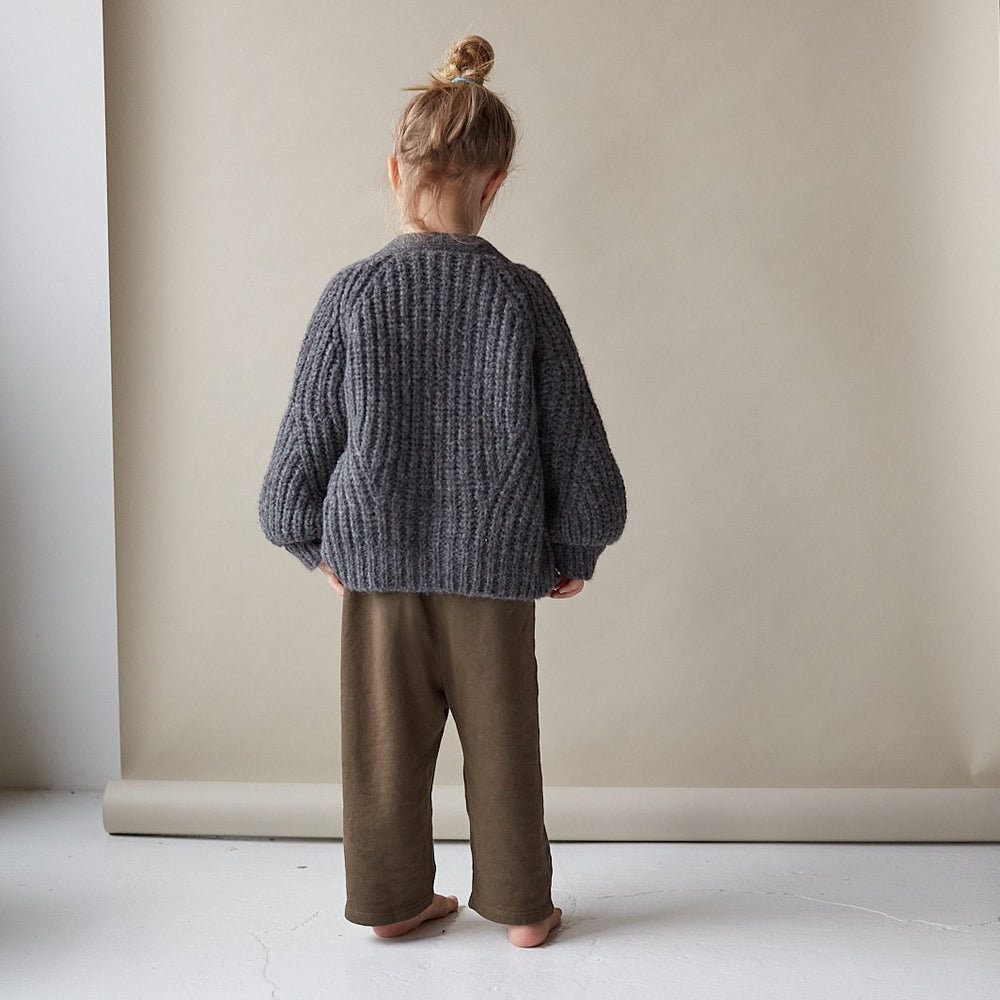 Kids Structured Alpaca Cardigan